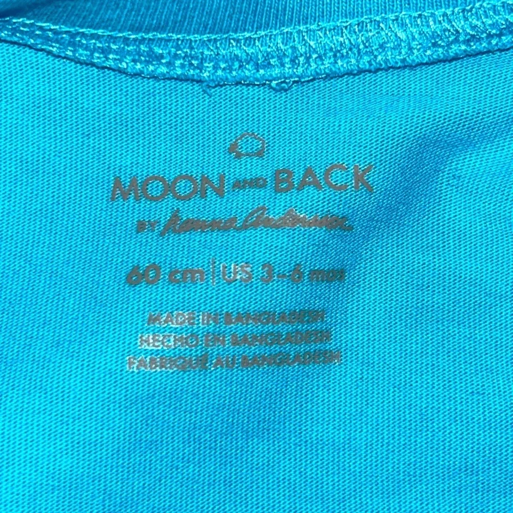 Hanna Anderson 100% organic cotton top Moon and Stars 3-6 months